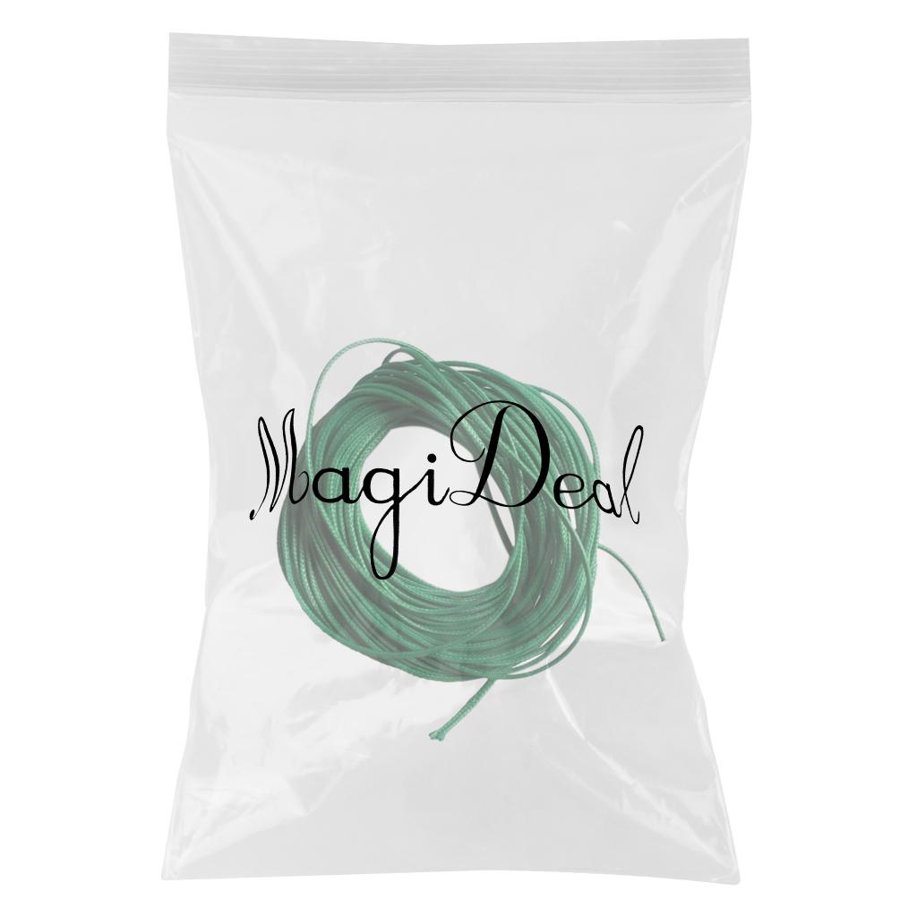 10M Wax Nylon String Rope for DIY Bracelet Neckace Making 1mm Green