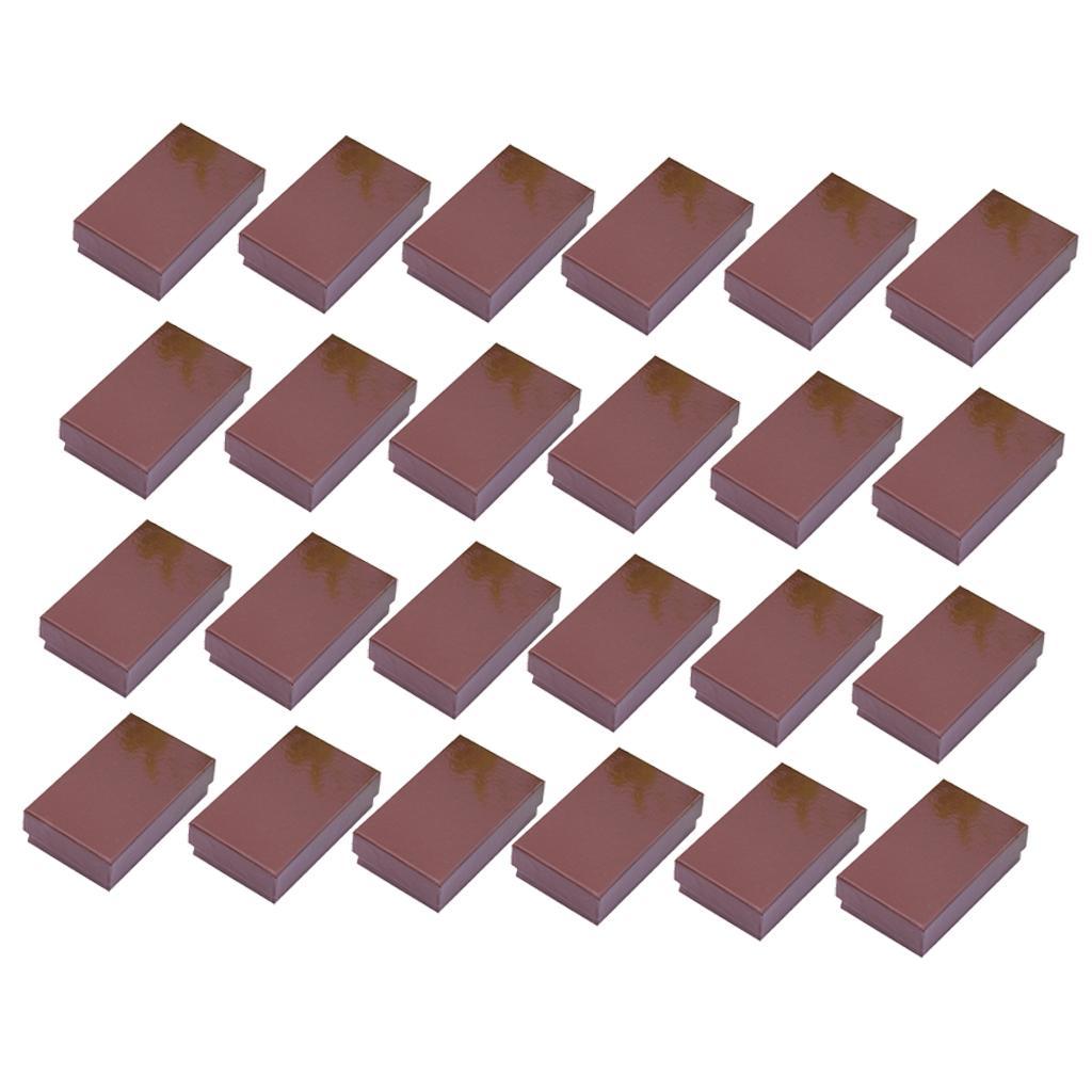 24 x Karton Schatulle Schatzkästchen Papier Schmuckschatulle DIY Handwerk
