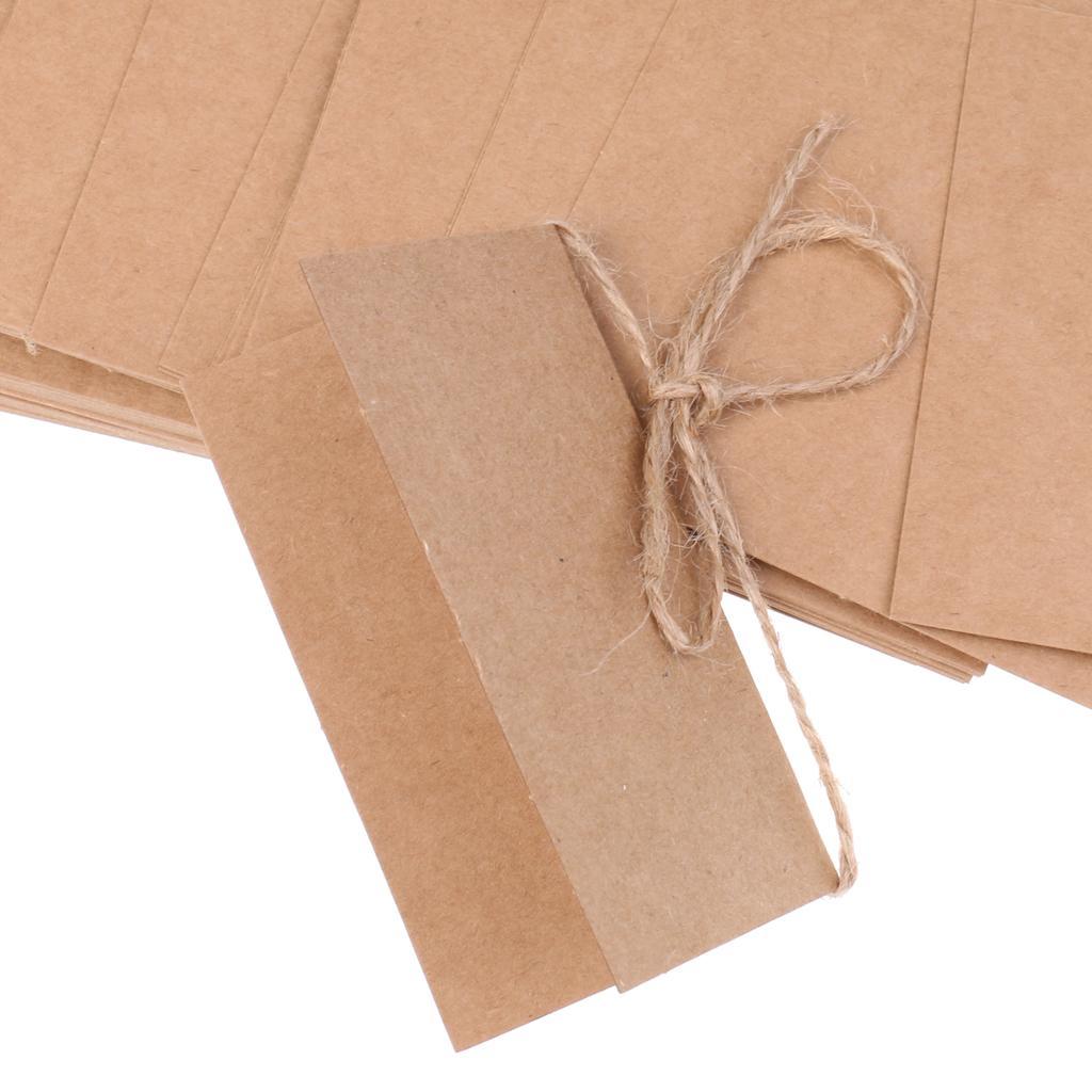 25 Vintage Kraft Paper Blank Place Name Card Wedding Table Card Party Supplies