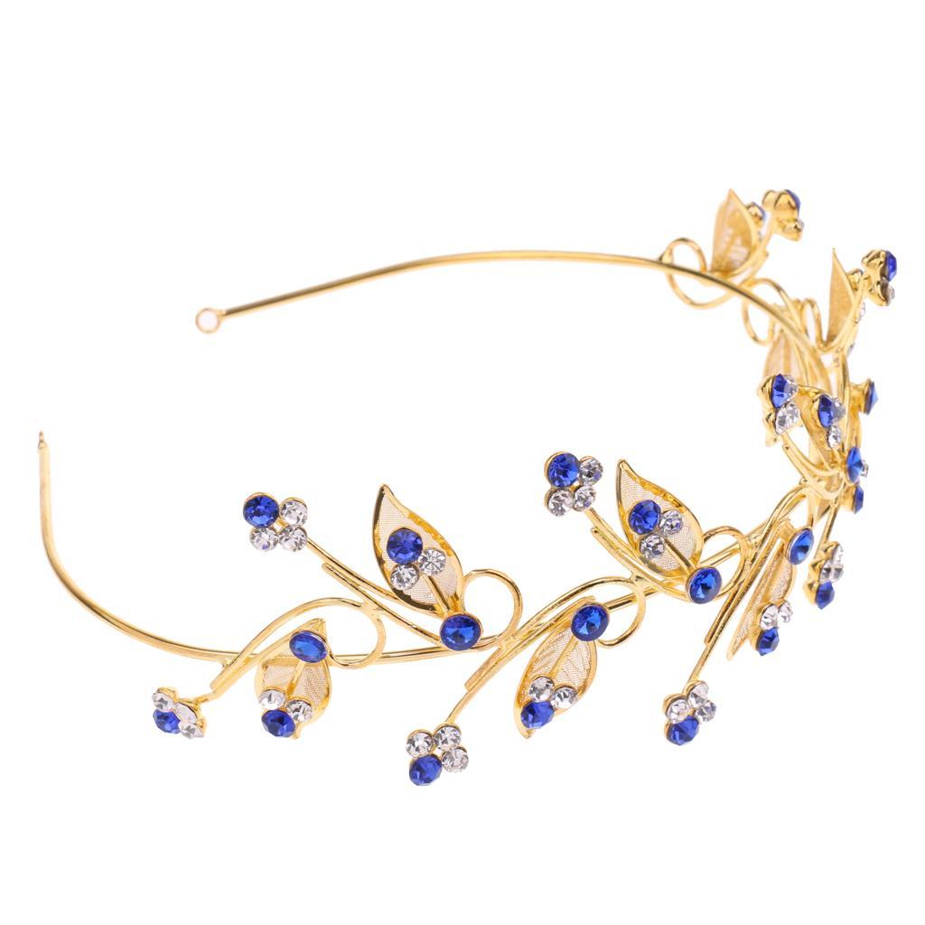 Fashion Crystal Leaves Headband Bridal Headband Wedding Jewelry Hair Accessories 