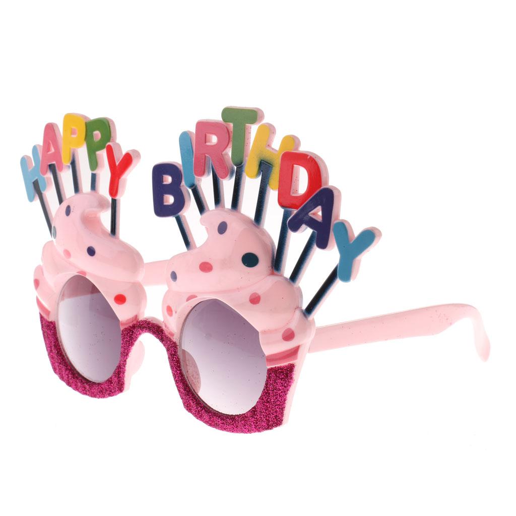 Novelty Happy Birthday Ice Cream Shape Party Glasses Sunglasses Fancy Dress