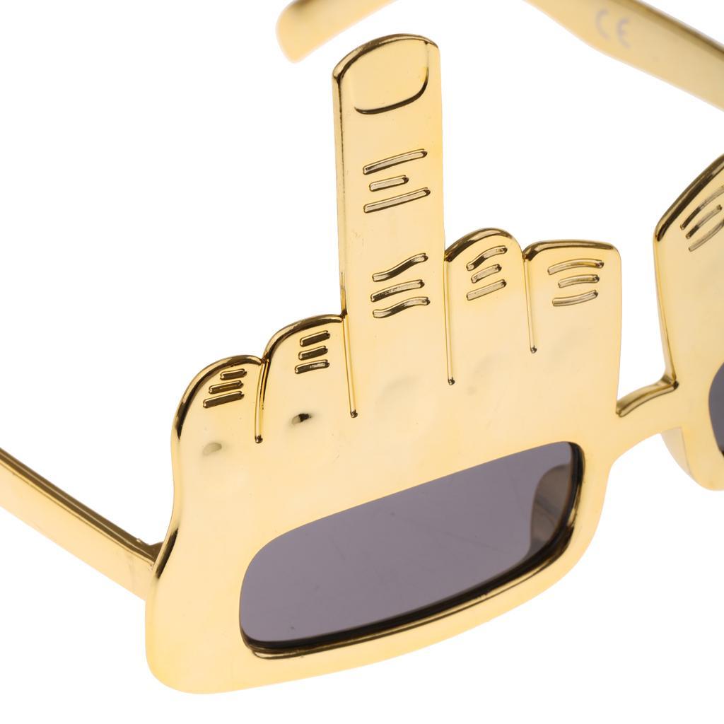 Mittelfinger Sonnenbrille Partybrille Spaßbrille für Erwachsene Party