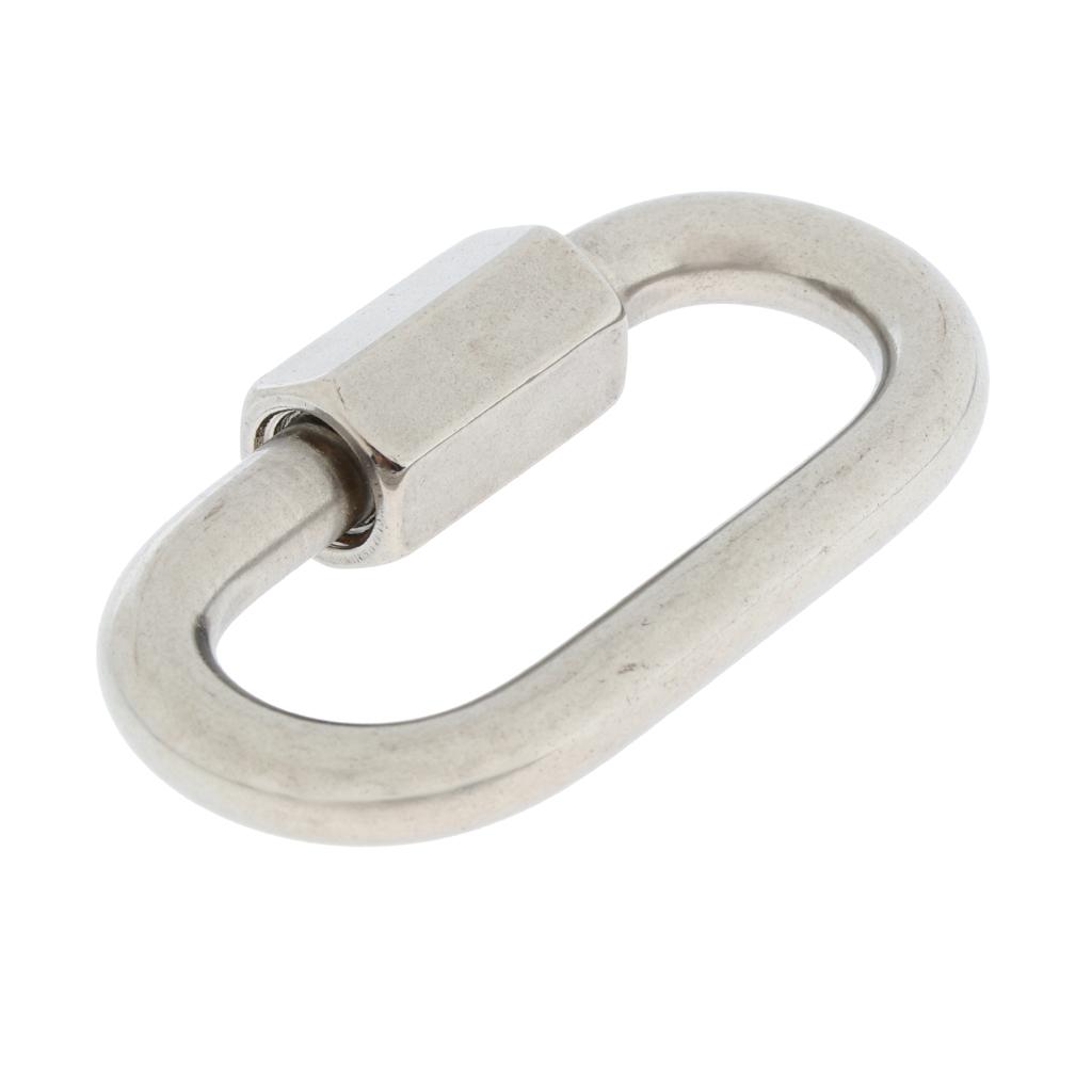 Edelstahl Quick Links Kettenverschluss Marine Hook Karabiner
