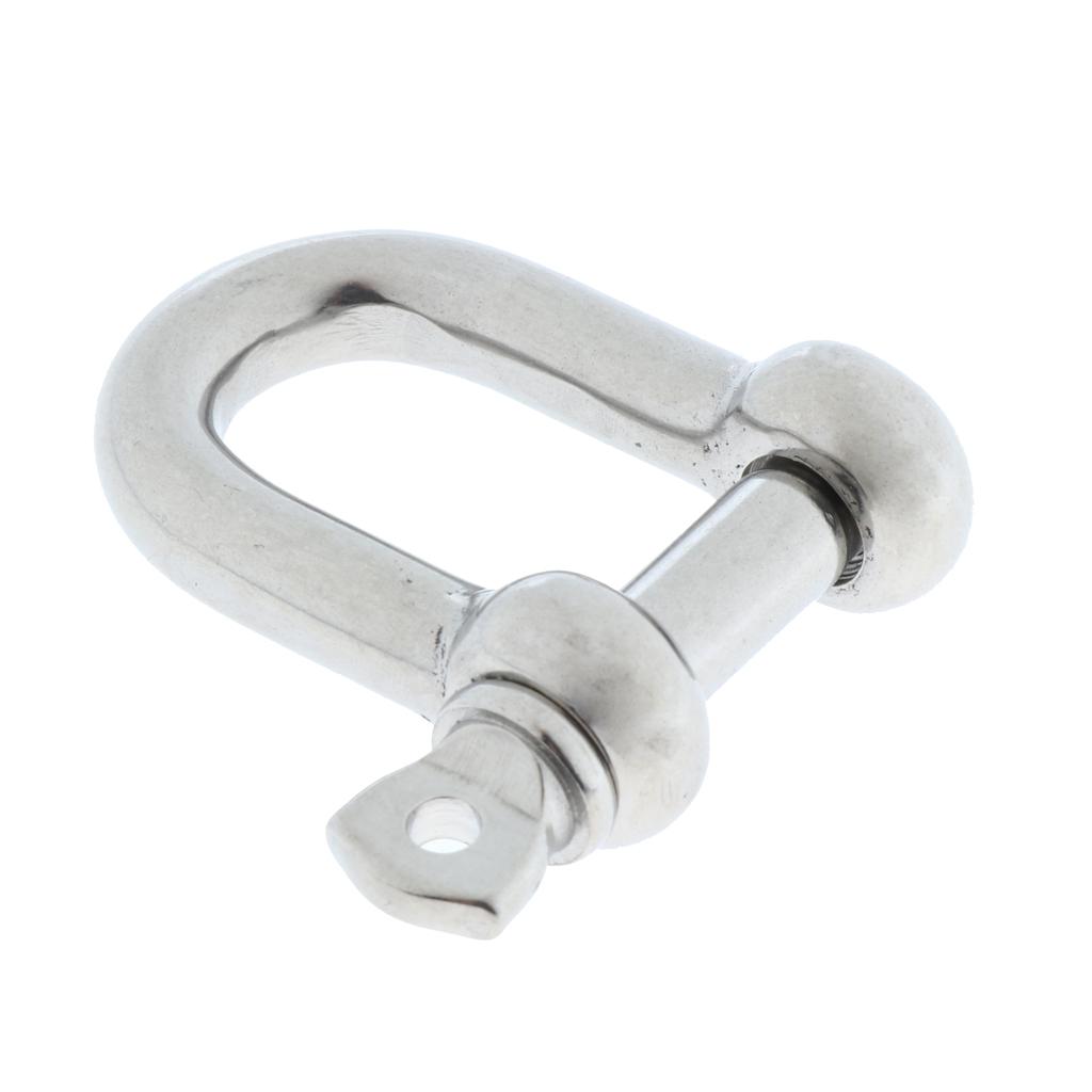 M4-M8 Stainless Steel D Shape Shackle Longtime Anti-rust Durable in Use