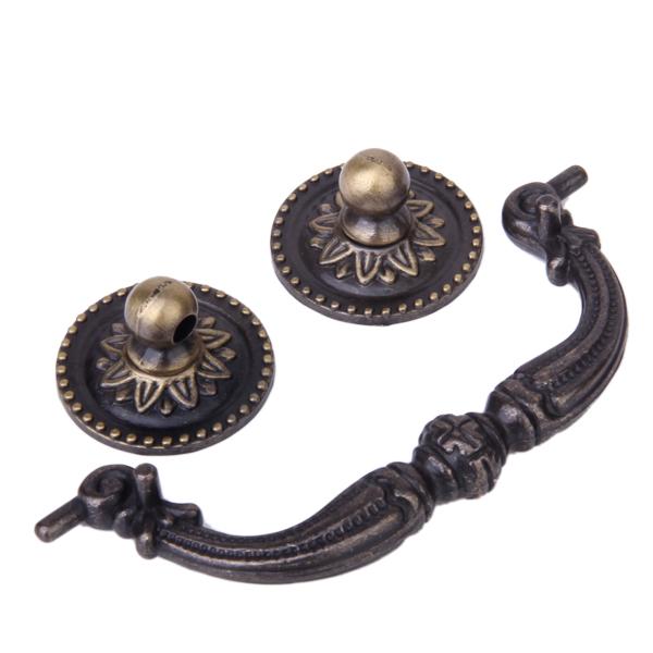 Antique Brass Cabinet Door Drawer Handles 100mm