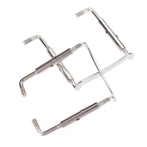 2pcs Silver Metal 4/4 Violin Chinrest Clamp screw
