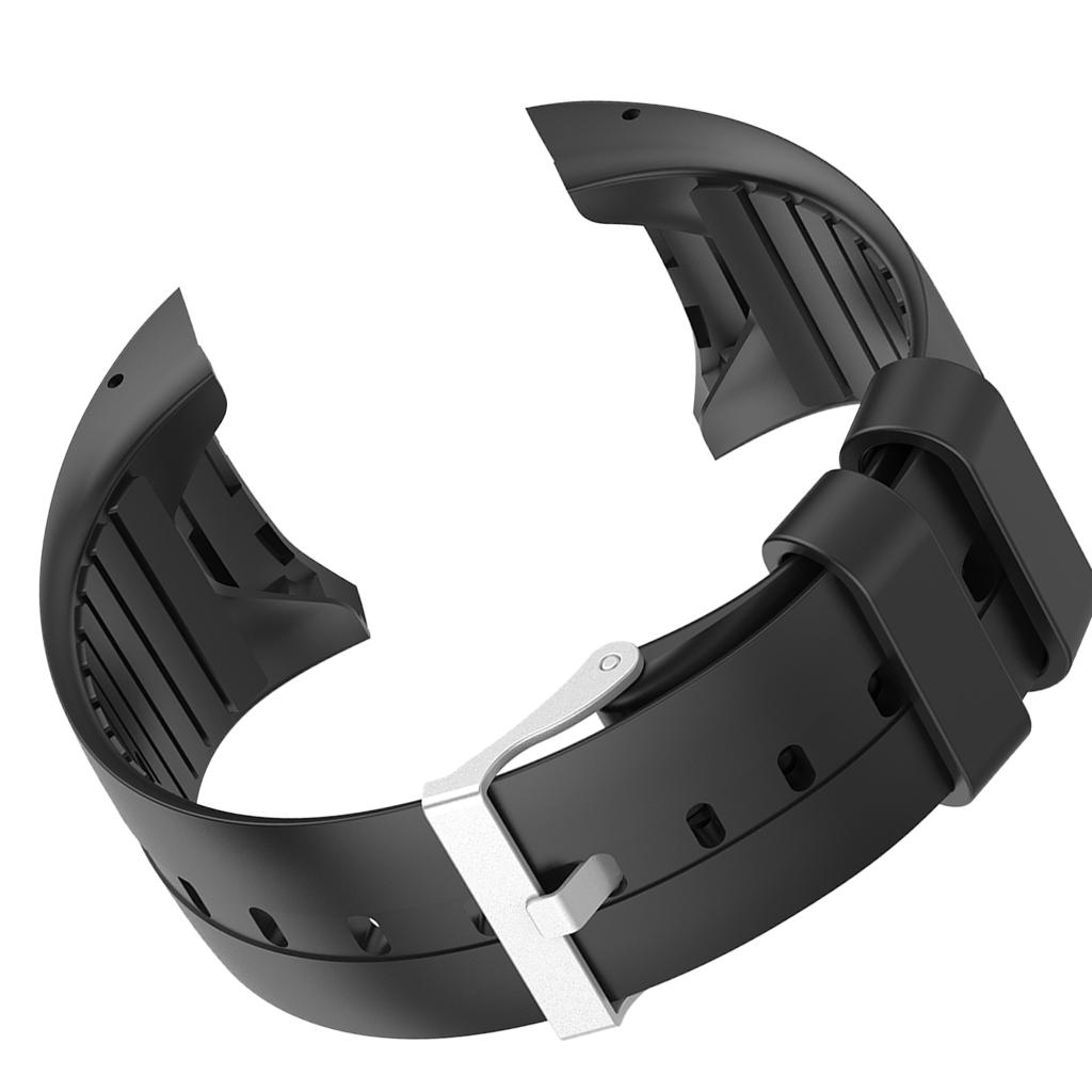 Silicone Wrist Band Replacement Strap for Polar M400 M430 Smart Watch Black