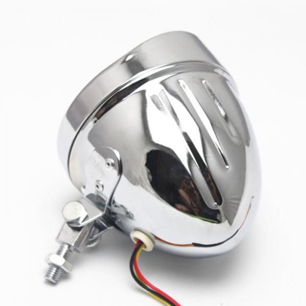 Motorcycle Headlight for Harley Bobber Chopper Softail Springer Chrome Clear