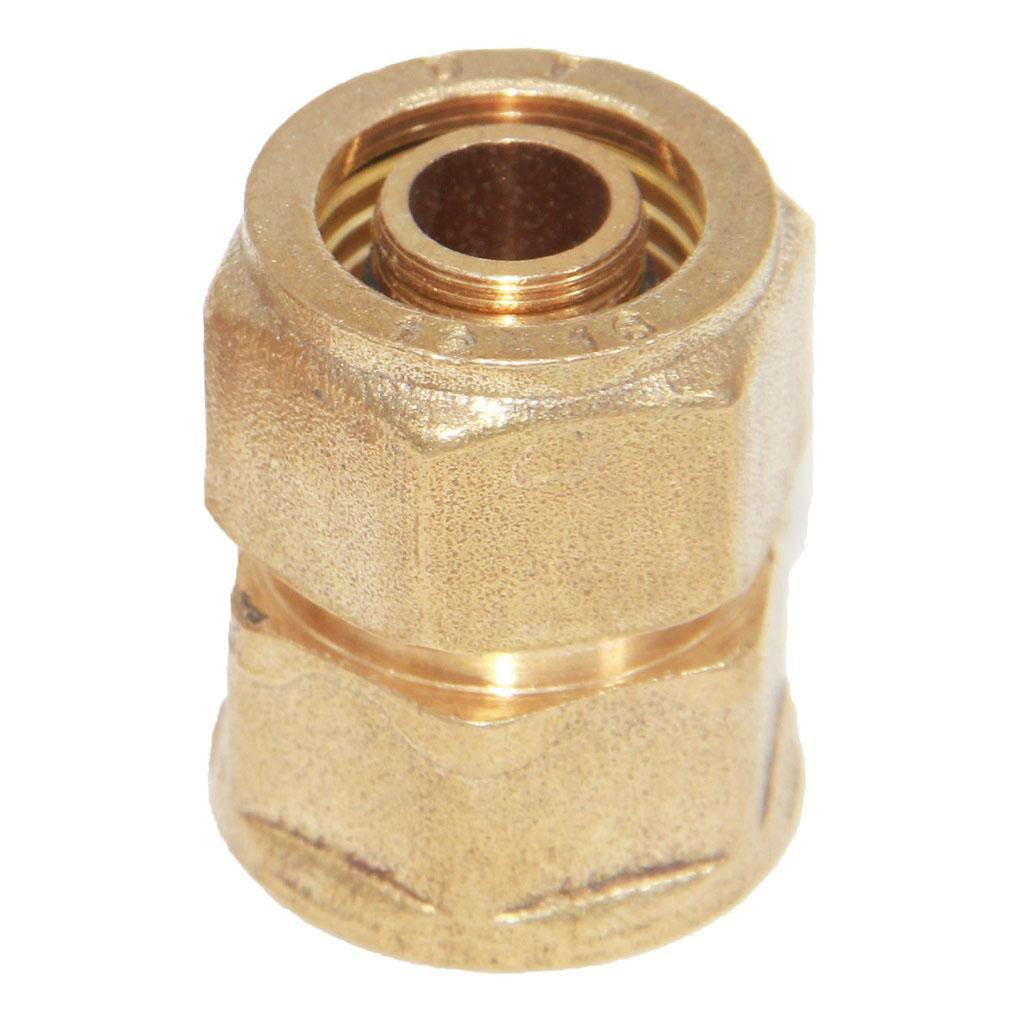 Brass Screw Compression Female Aluminum Pipe Threaded Connector S16 1/2''