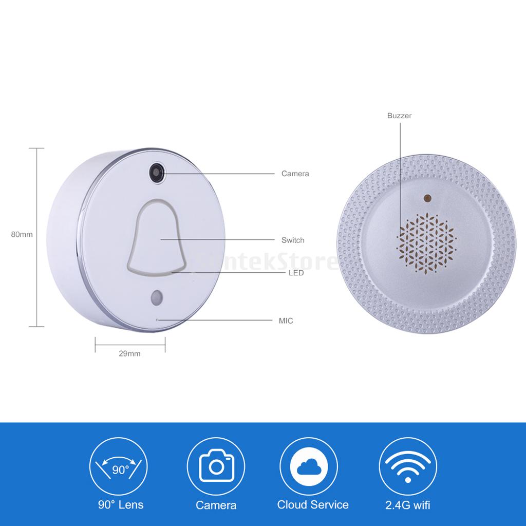 wireless doorbell/ Cloud smart camera doorbell Home Security UK  Plug