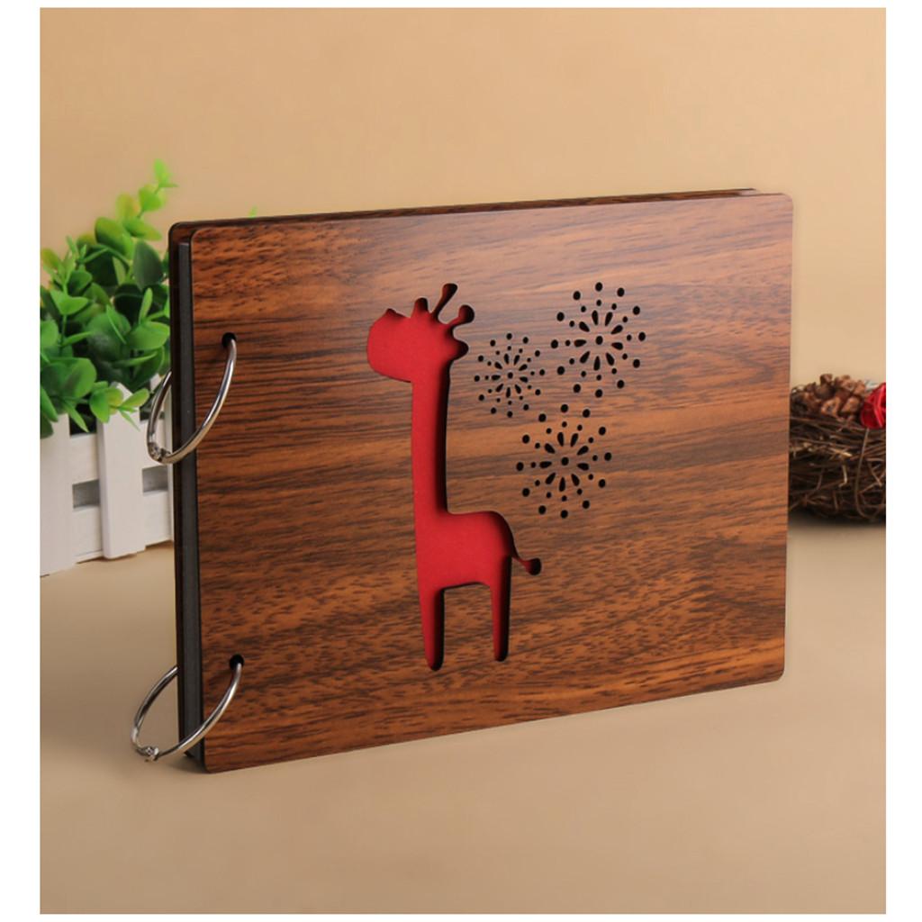 DIY Photo Albums 8 Inch Loose-leaf Pasted for Baby Lovers Deer