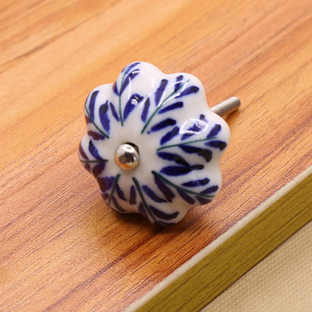 Ceramic Pull Knobs Cabinet Cupboard Drawers Dresser Handle Pull Pin #2