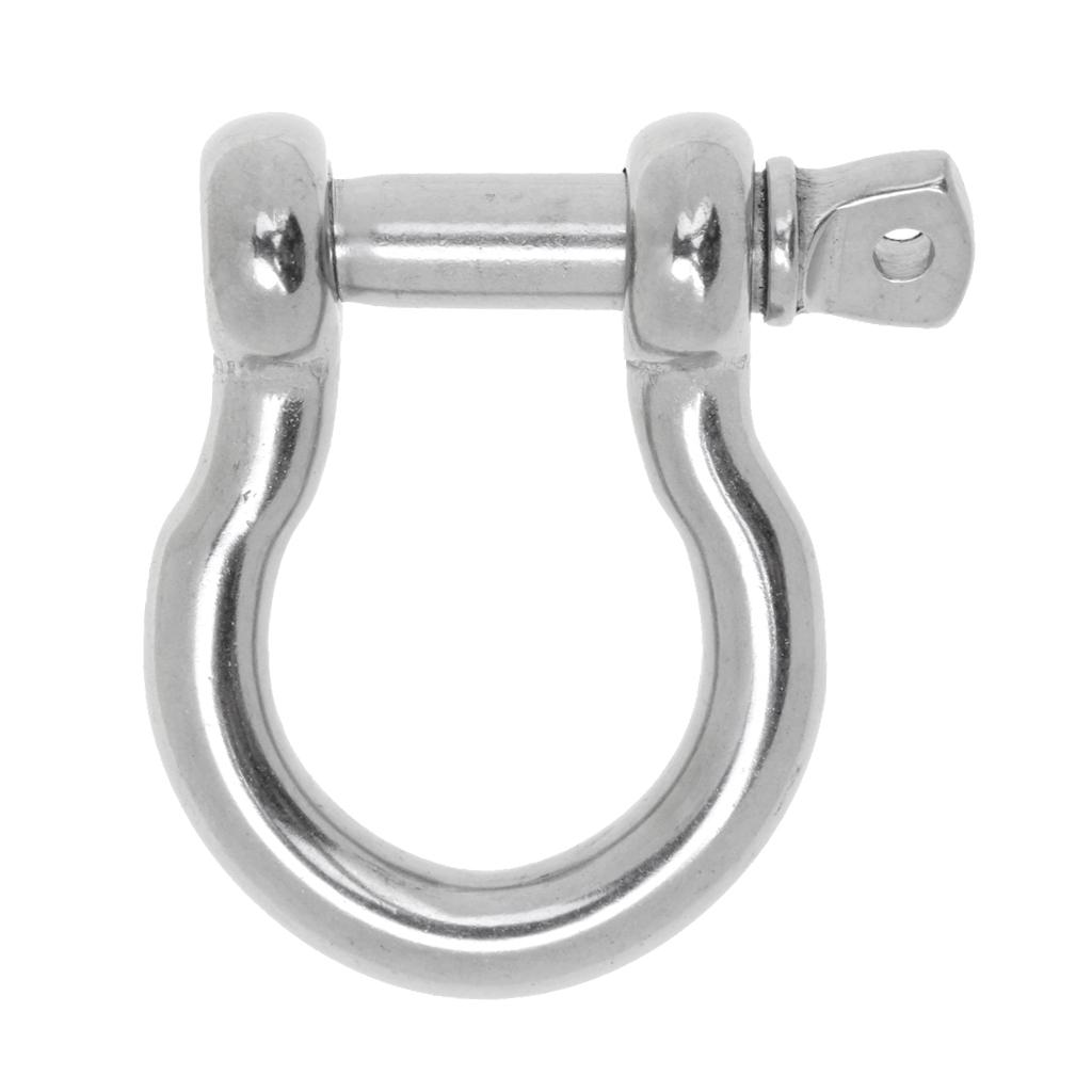 Marine Boat Chain Rigging Bow Shackle Captive Pin 304 Stainless Steel 10mm