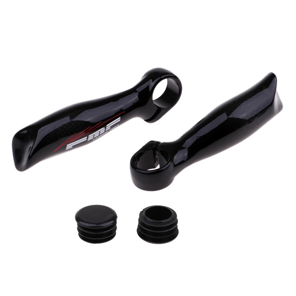 2 STÜCKE Schwarz Radfahren Fahrrad Mountainbike Lenker Bar End Griffe