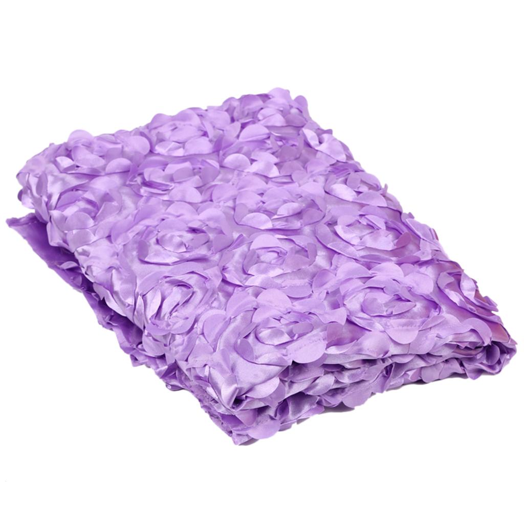 Newborn Baby 3D Rose Blanket Photography Photo Props Backdrop Light Purple