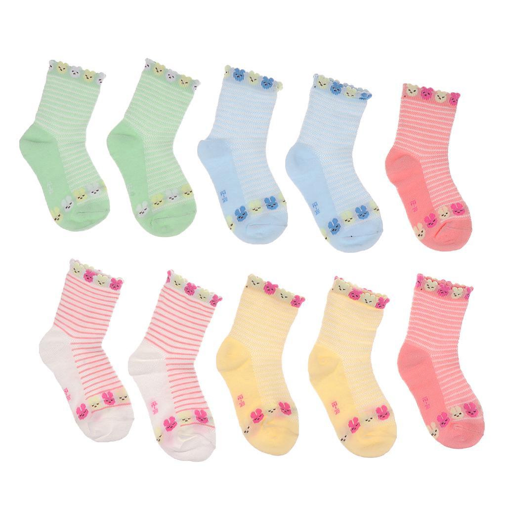 5 Pairs Autumn Kids Socks Cotton Children Boys Girls Socks For 1-10 Years