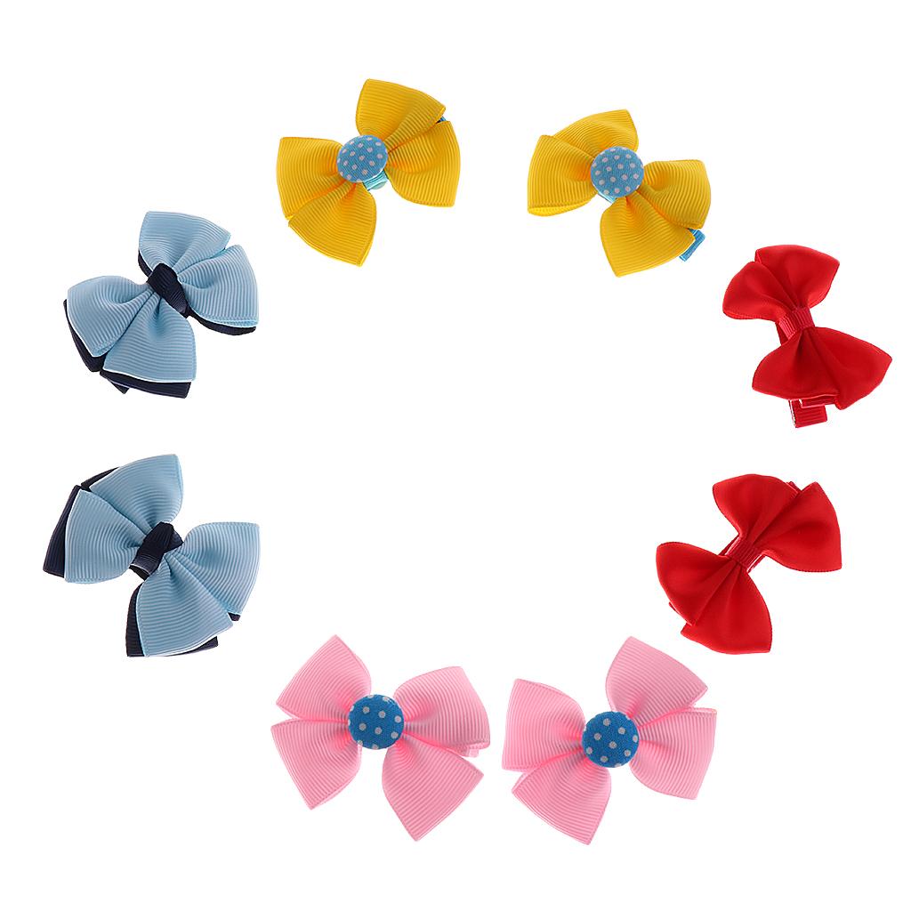 Kids Baby Girls Children Toddler Flowers Hair Clip Bow Accessories Hairpin Style 2