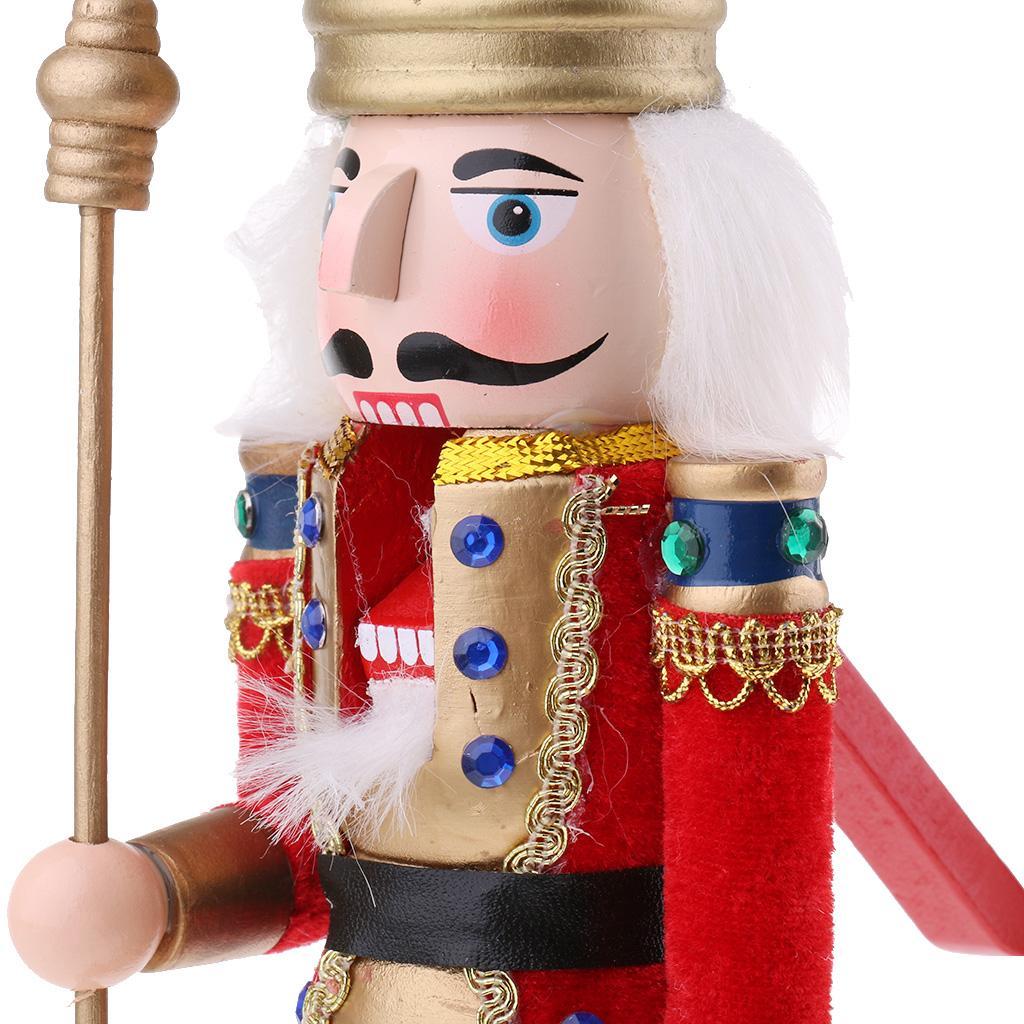 22 Patterns Wood Nutcracker Soldier King Figures Music Box Home Decor Xmas Gift