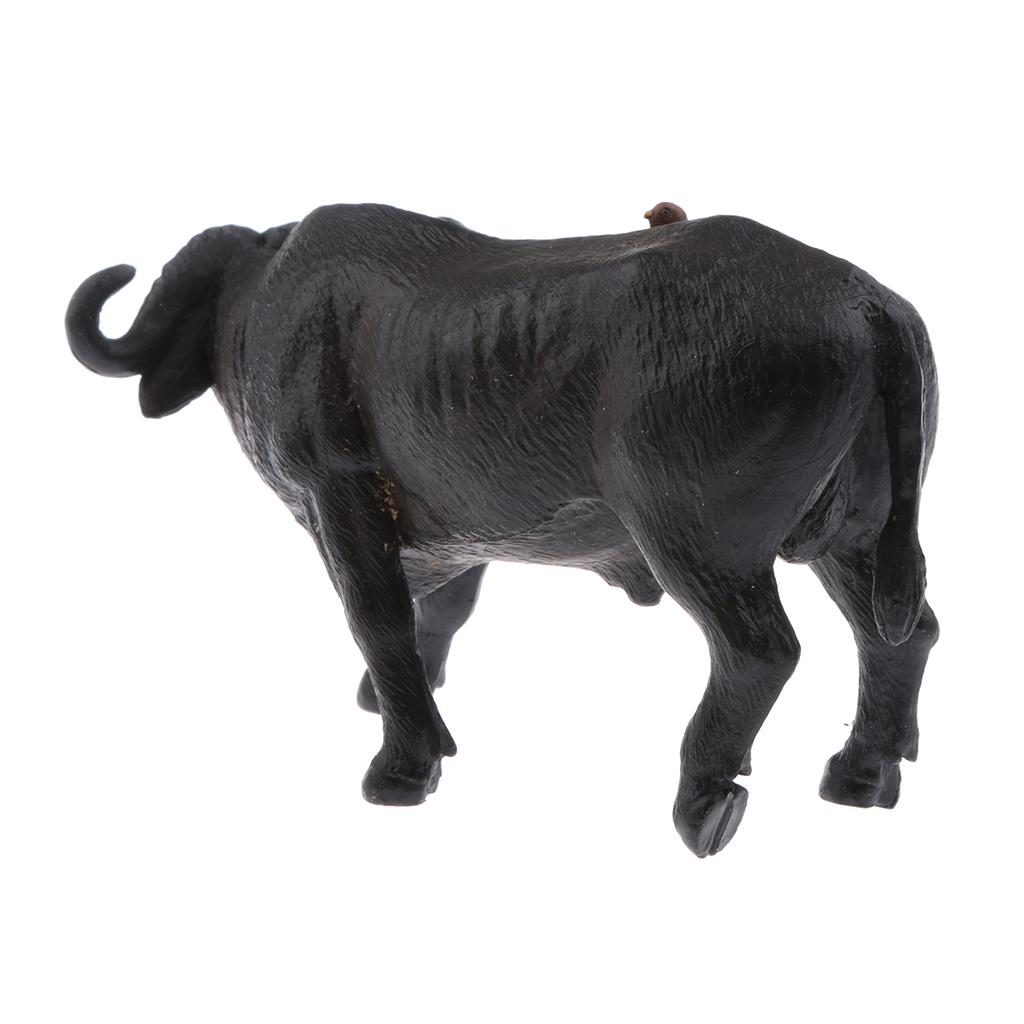 Realistic PVC Wildlife/Zoo Animal Model Figurine Action Figures Playset Kids Educational Toy Collectibles –Buffalo