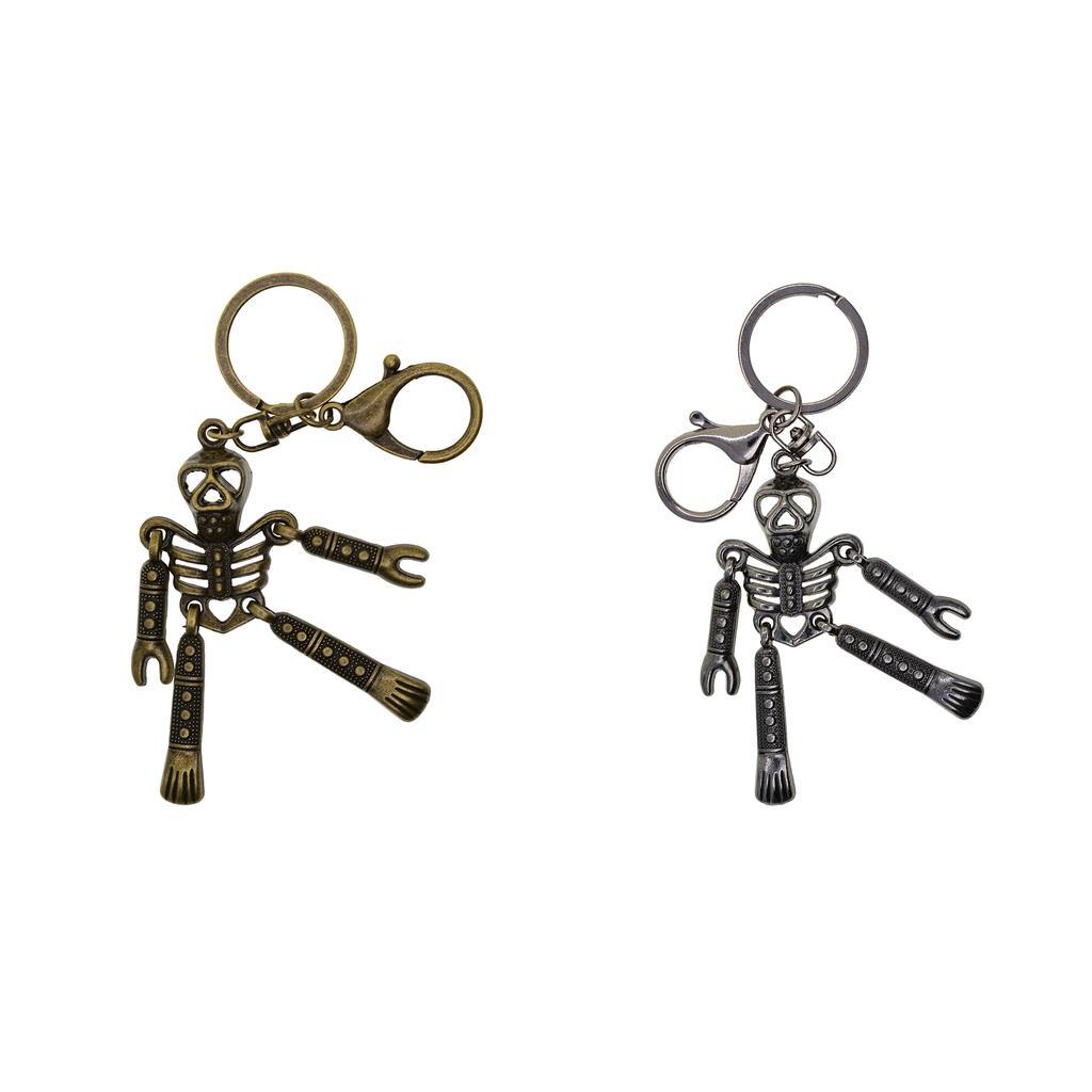 Skull Purse Bag Key Chain Ring Keyring Gift Lobster Swirl Carabiner Keychain
