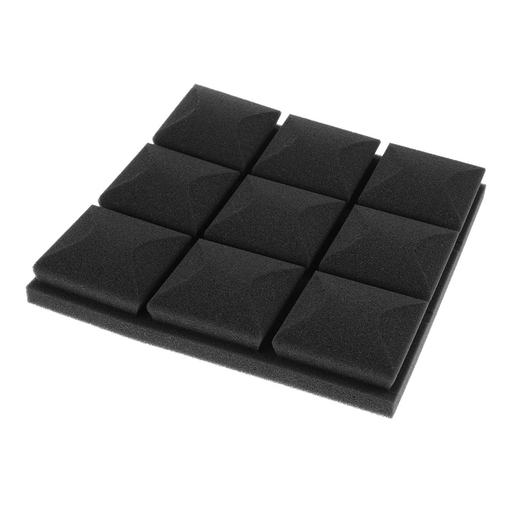 25cm x 25cm Sound Absorbing Foam DIY black