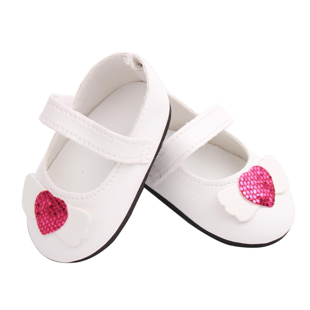 Hübsche Puppenschuhe Sommer Schuhe für 18 Zoll Mädchen Puppe Kleidung 