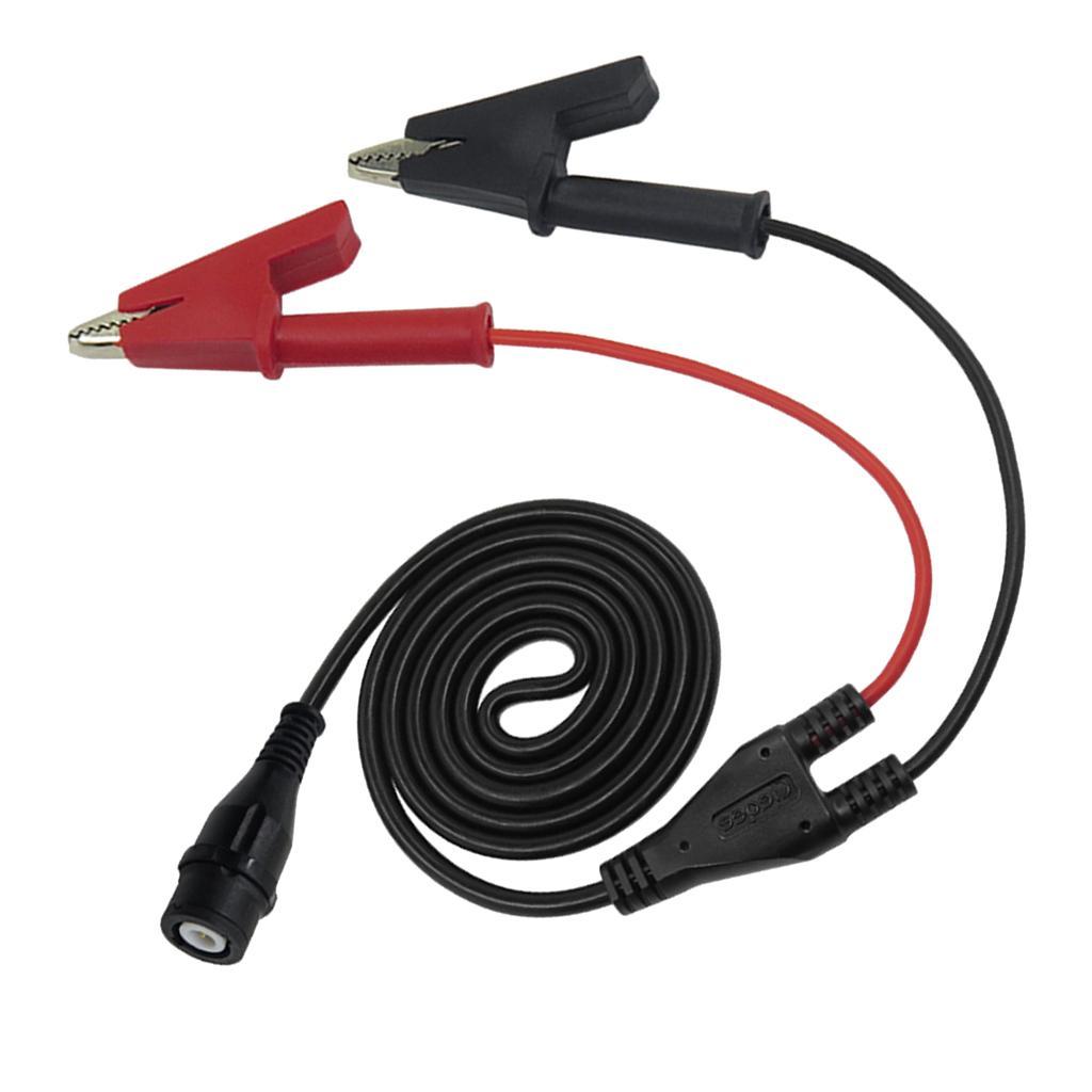 BNC Male Plug to 4mm Straight Banana Plug RG58 Coaxial Cable Test Lead 120CM 