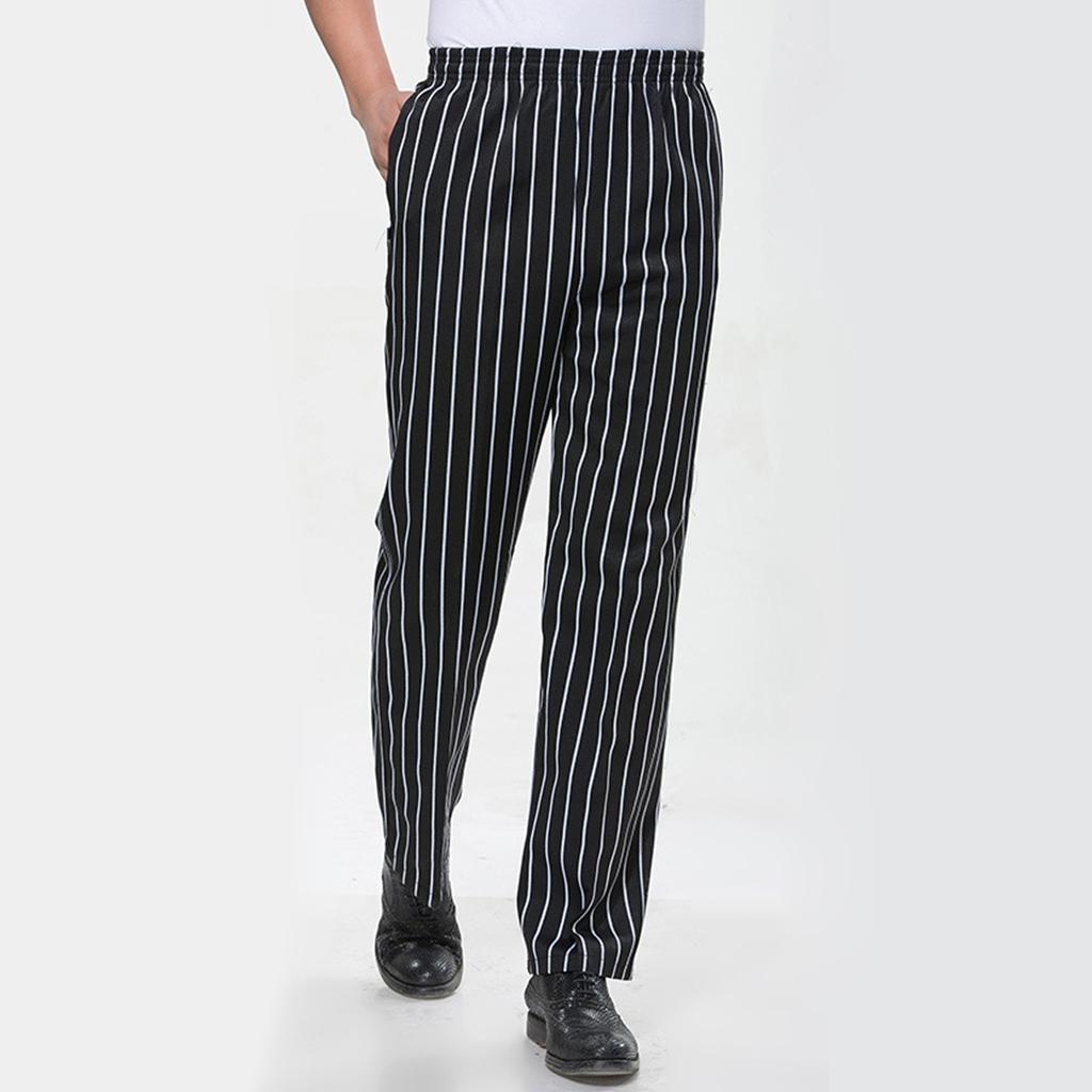 Unisex Chef Waiter Trousers Pants Kitchen Hotel Cafe Uniform Casual Outfits