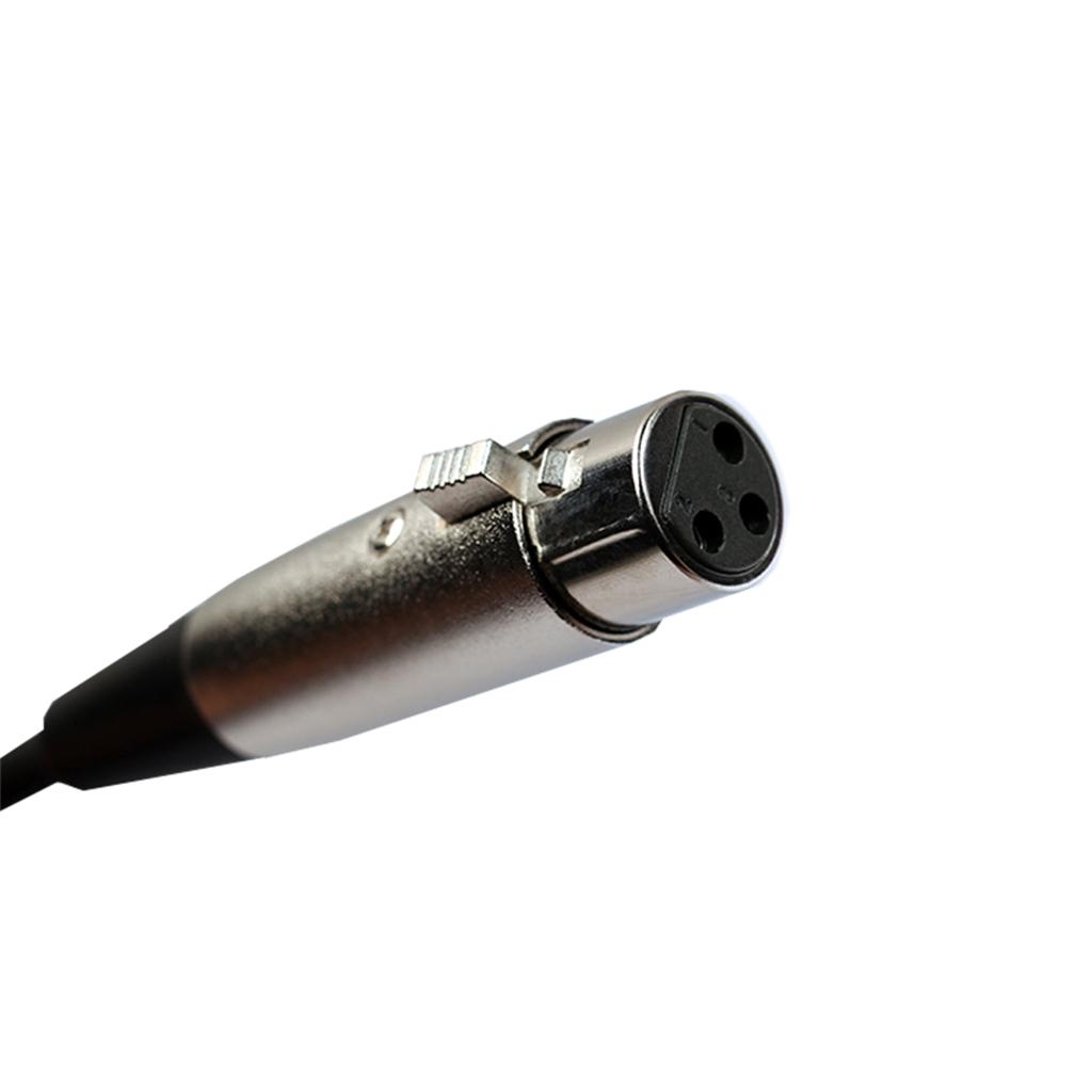 XLR 3Pin Female to 1/4 6.35mm Mono Male Plug Audio Microphone Cable 5m