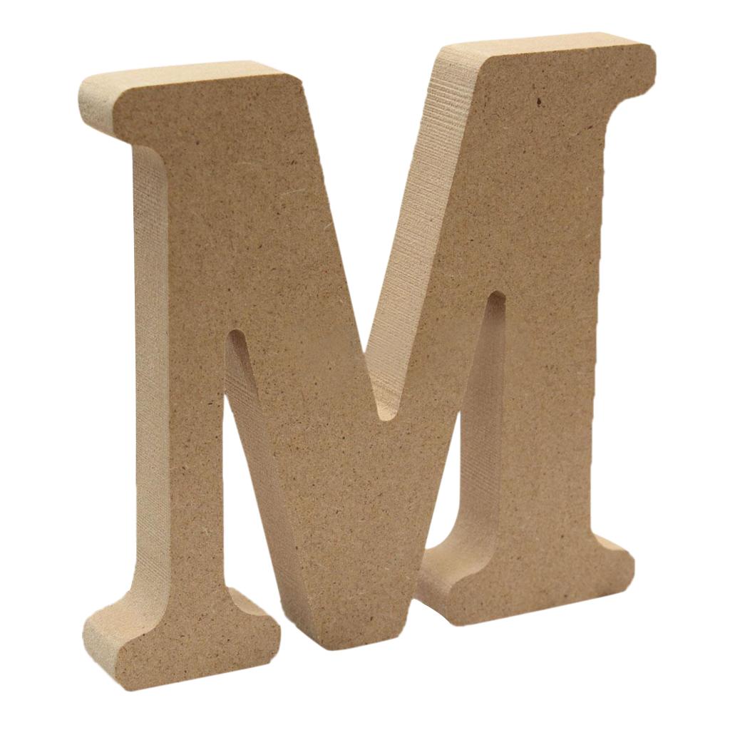 Wooden Alphabet Craft Letter Plaque Wall Hanging Wedding Nursery Decor M