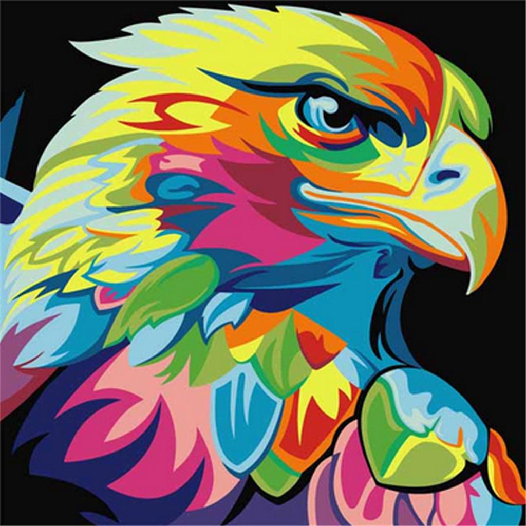 DIY 5D Diamond Embroidery Painting Cross Stitch Kit Oil paint Colorful Eagle