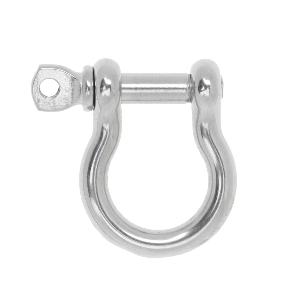 Marine Boat Chain Rigging Bow Shackle Captive Pin 304 Stainless Steel 4mm