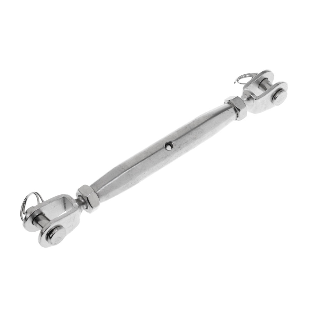 Marine 304 Stainless Steel Jaw/Jaw Closed Body Turnbuckle Rigging Screw 8mm