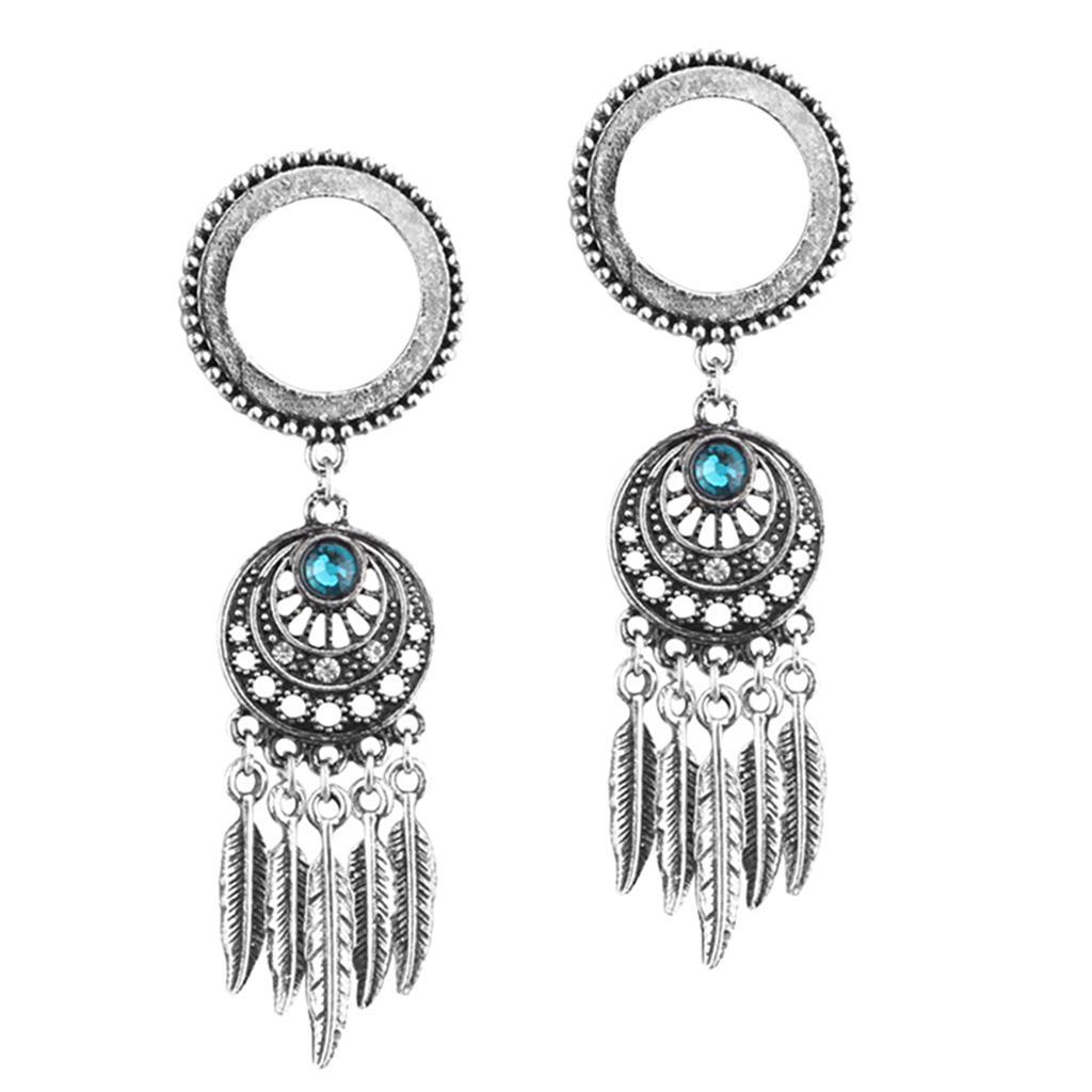 Tribe Crystal Dreamcatcher 5 Blatt Anhänger Ohr Plug Tunnel Screw