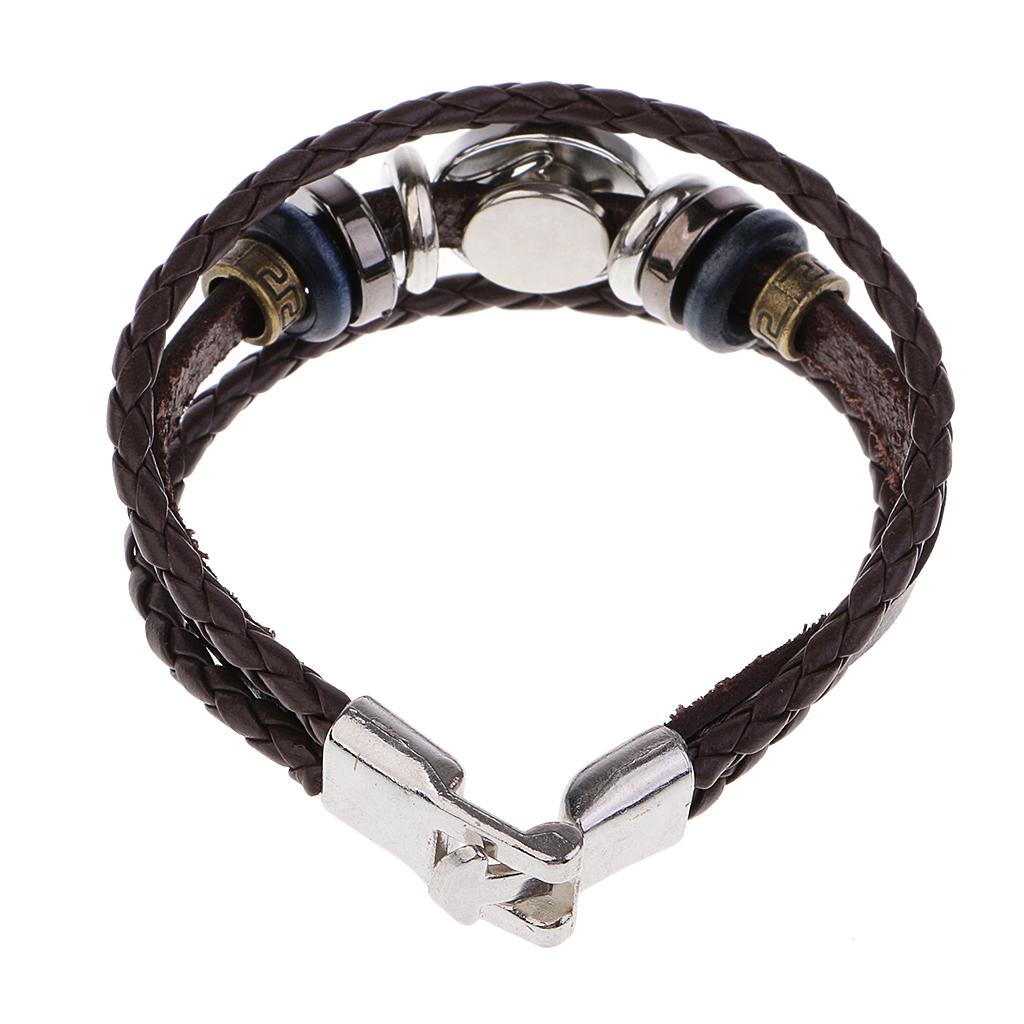 DIY Handmade Fashion Leather Bracelet Base fit Noosa Snap Bracelet Jewelry