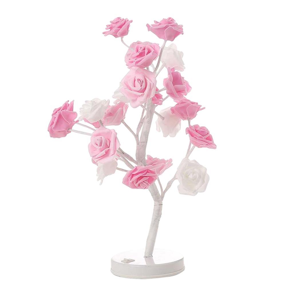 LED Lichterbaum Rosenbaum Lampe Nachttischlampe Tischleuchte Stimmungsleuchte