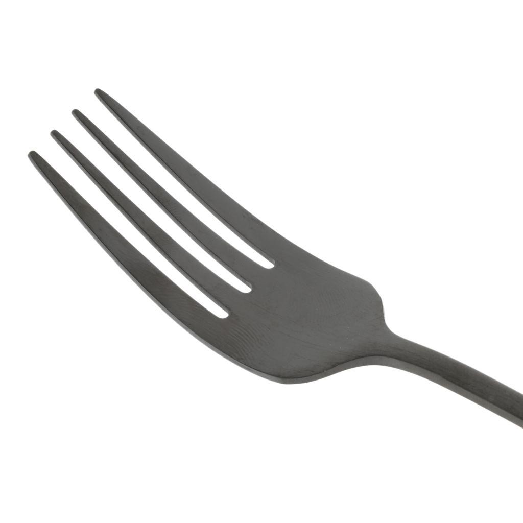 Korean Spoon Fork Set Stainless Steel Flatware Long Handle Cutlery Pack of 2