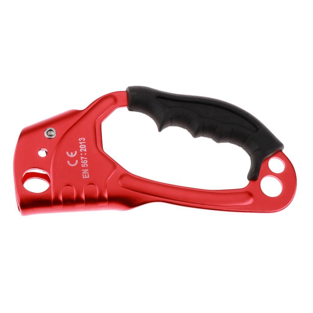Left Right Hand Ascender Safety Riser for Montain Rock Tree Climbing Caving