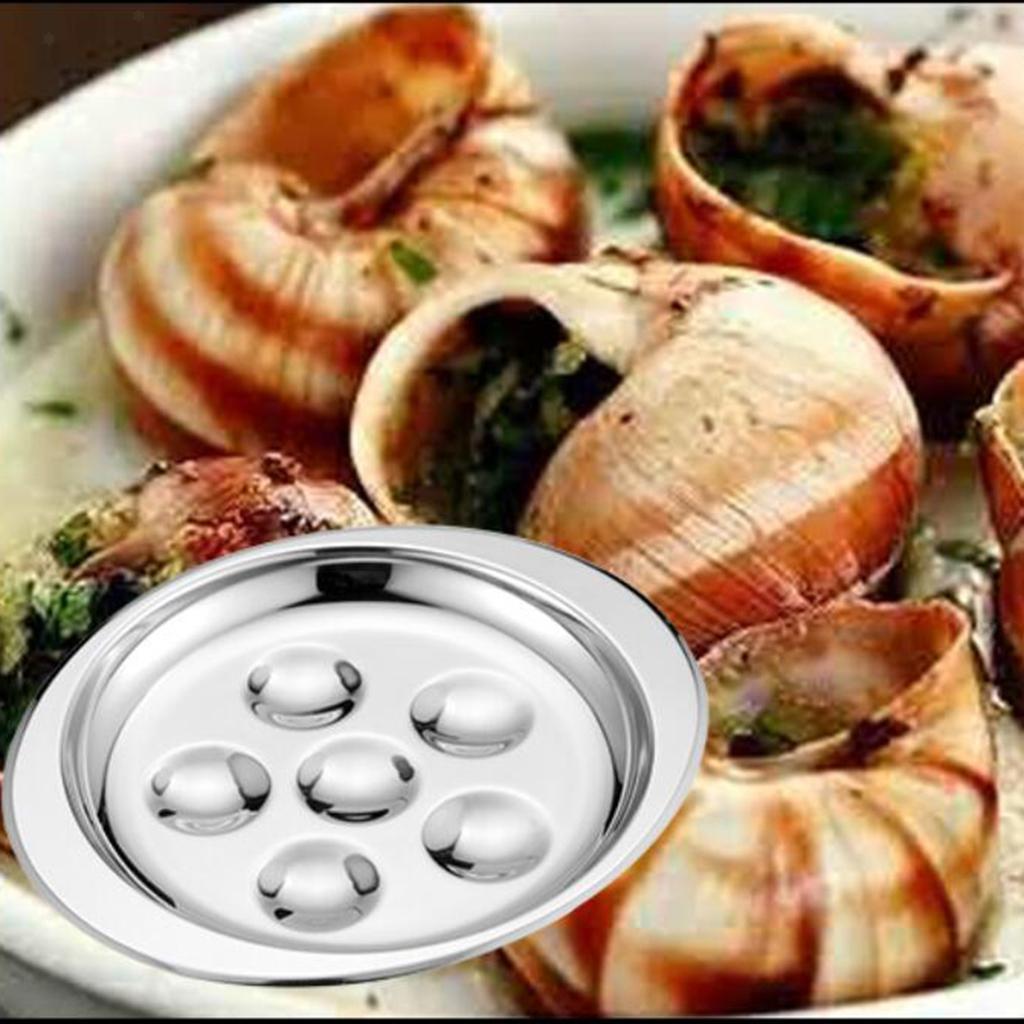 Vintage French Escargot Dish Set Snail Plates Rustic Farmhouse