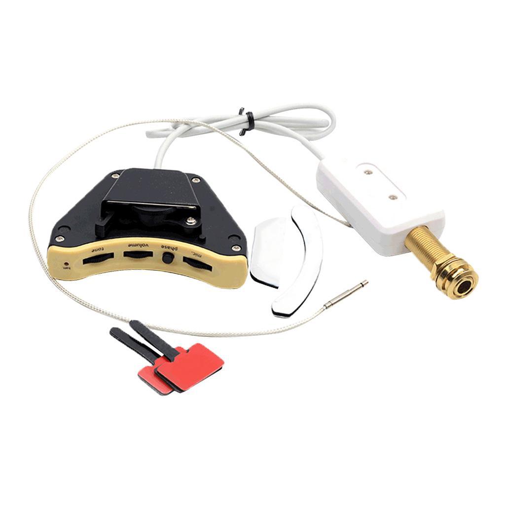 Gitarre Schalloch Pickup Piezo Pickup Vorverstärker für akustische