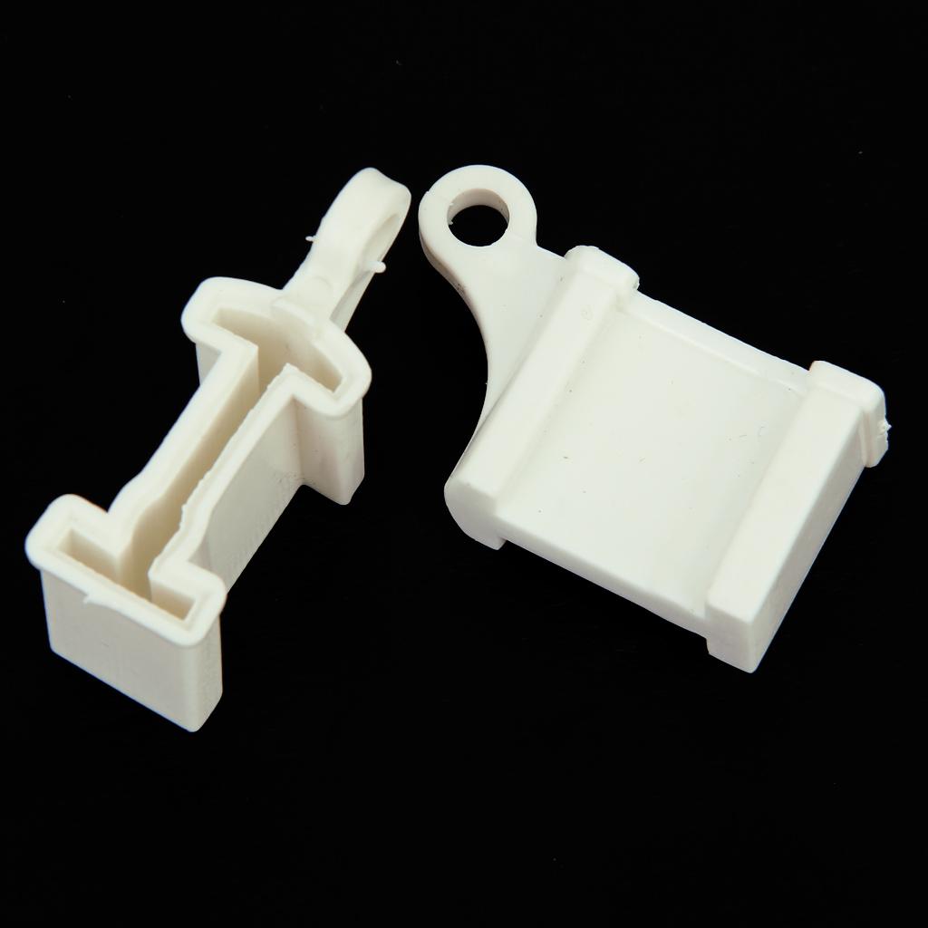 Window Curtain Rail Track Ends End Stops 2Pcs