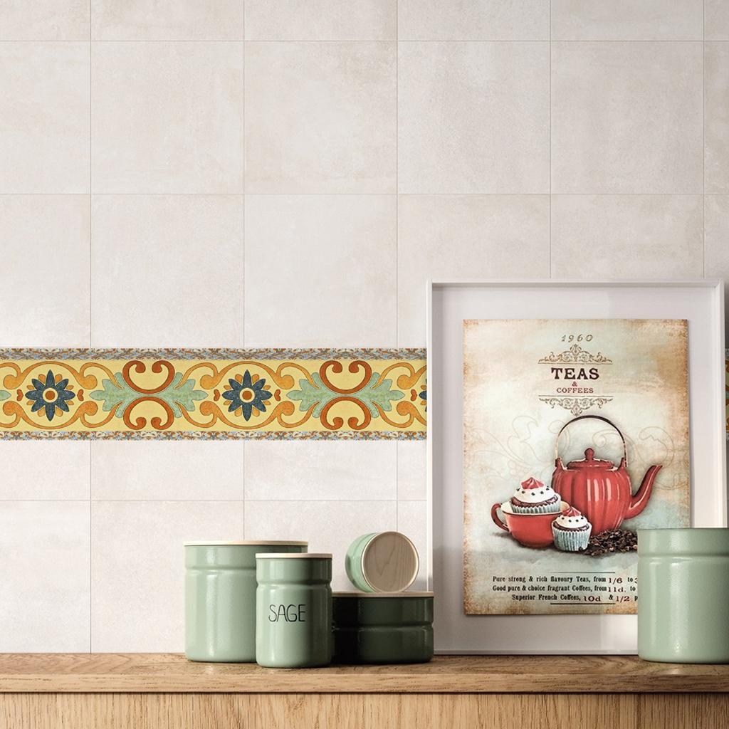 Retro Küche Bad Mosaik Fliesen Aufkleber Fliesenbild Rolle 10x500cm