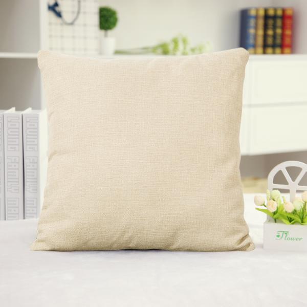 Feather Cotton Linen Digital Printing Pillow Case Waist Cushion Cover #3