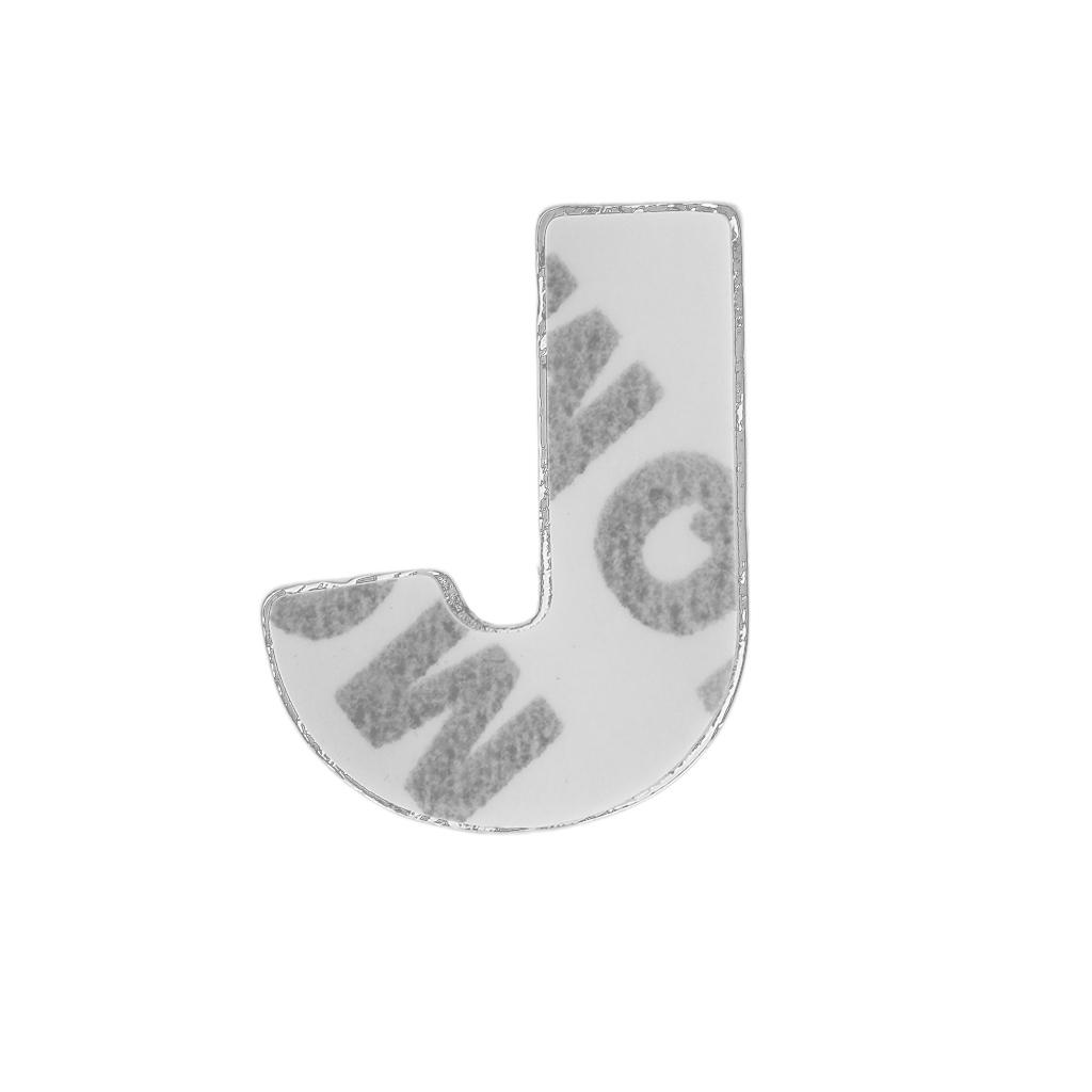 Rhinestone Diamante DIY Letter J Alphabet 3D Car Badge Sticker Decal Emblem