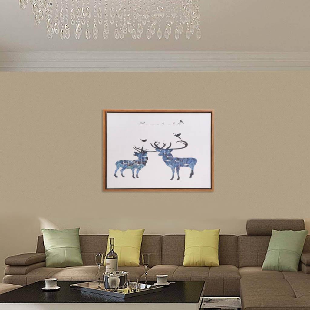 Modern Wall Art Oil Painting Wall Painting Picture Framed Hanging Painting Deer