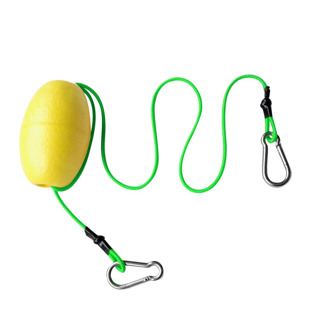 Kayak Tow Throw Line Floating Accessory Leash Yellow + Green