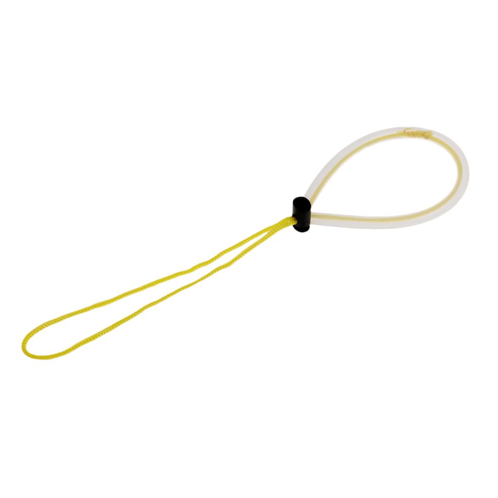 Scuba Diving Dive Adjustable Wrist Lanyard Gear Accessories Holder Yellow