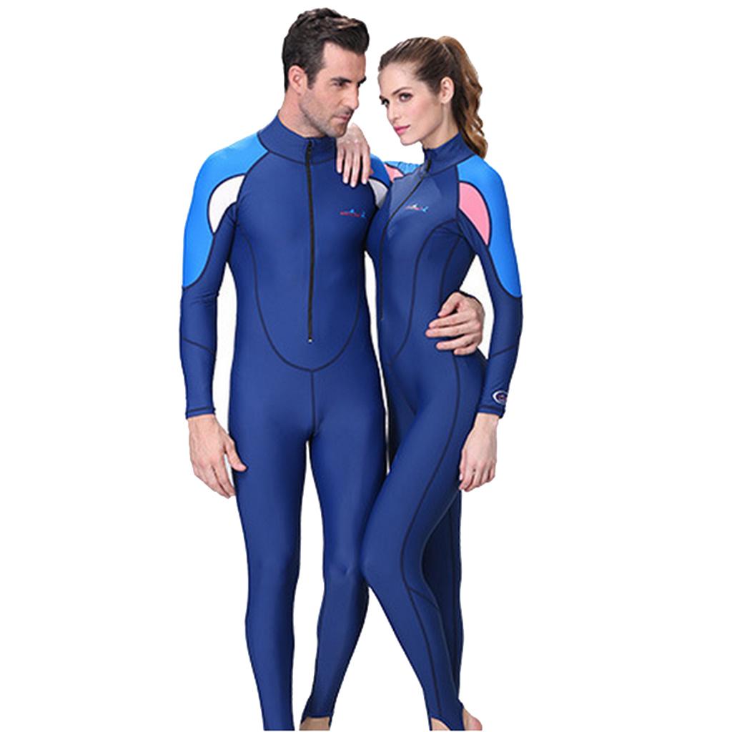 Scuba Diving Snorkeling Surfing Suit Zip Full Wetsuit XL White for Men