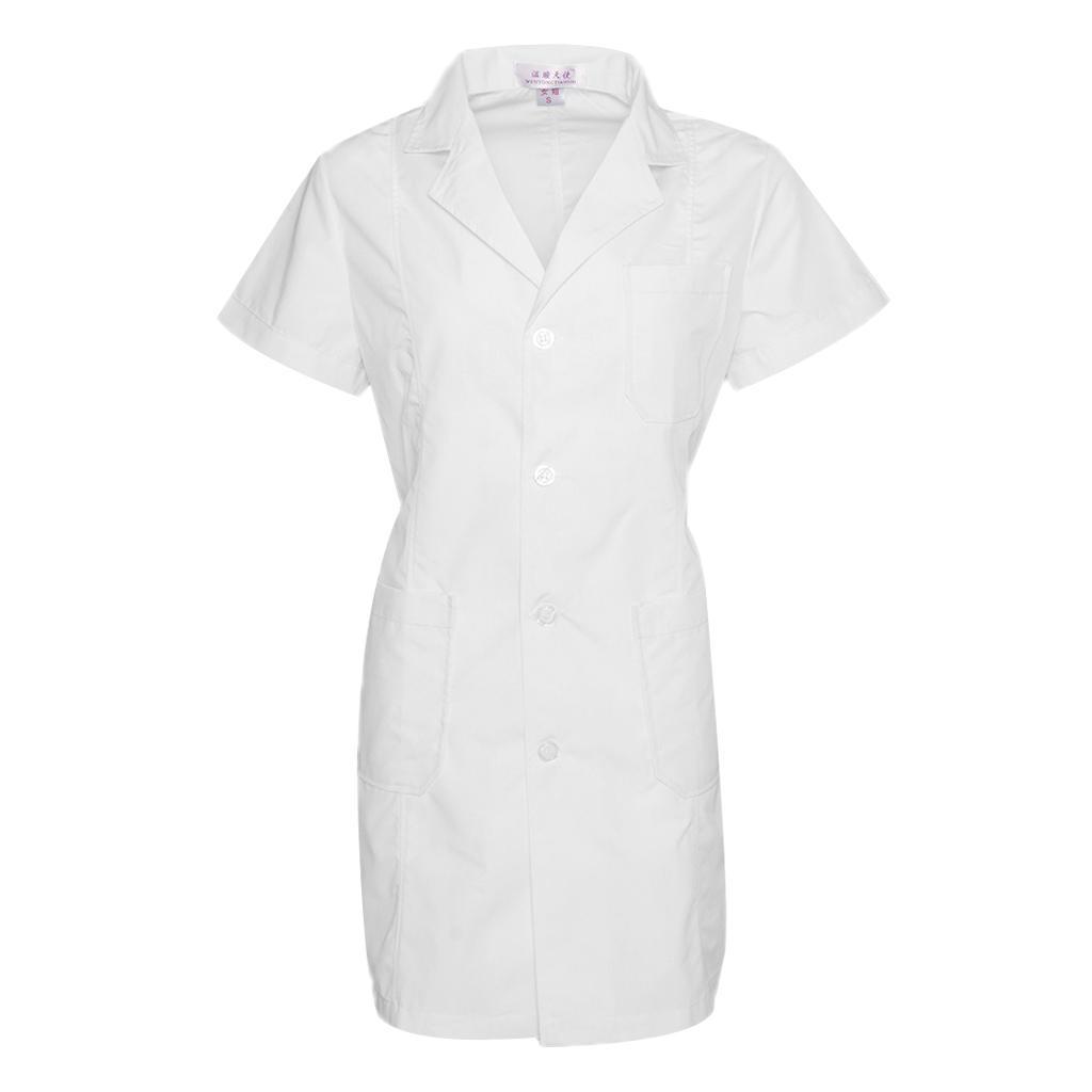 Blouse Blanche Lab Etudiant Chimie Vetement Travail