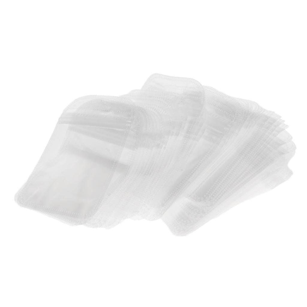 Blesiya 50x Clear Plastic Packaging Bag with Hole Electronic Accessory